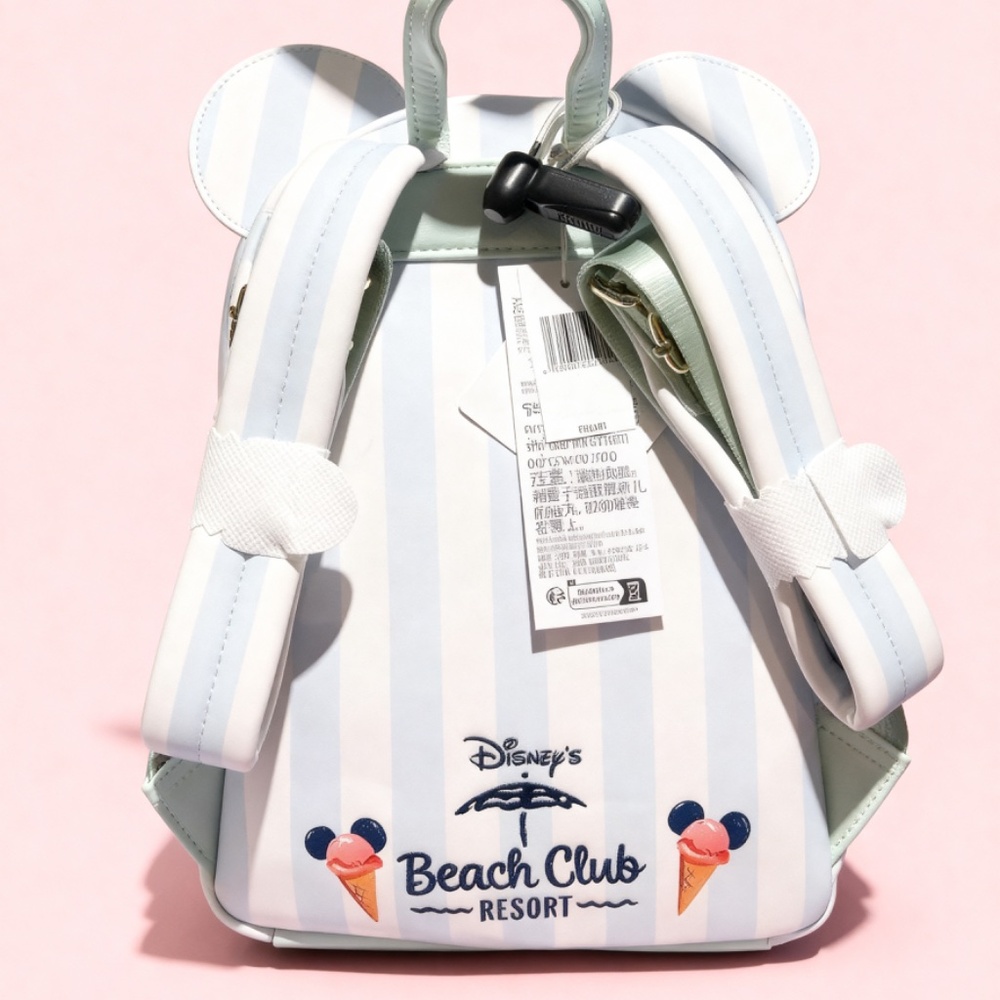 Disney Beach Club Resort Loungefly Mini Backpack Scented Mickey Minnie NWT Parks - Picture 4 of 5